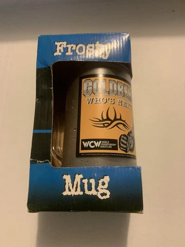 Vintage 1998 RARE WCW/NWO Frosty Mug Goldberg Cover