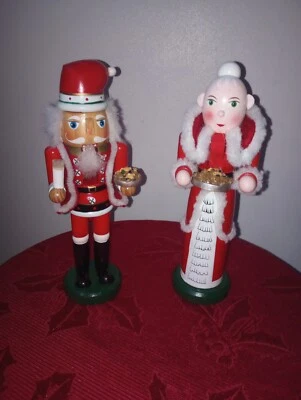 Cascanueces Papá Noel y Sra. Claus 2007 Edición Limitada Decoración de Navidad  Foto 1 de 4