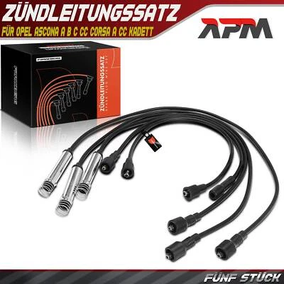 5x Ignition Cable para Opel Ascona A B C Cc Corsa A Cc Kadett Omega A - Imagen 1 de 4