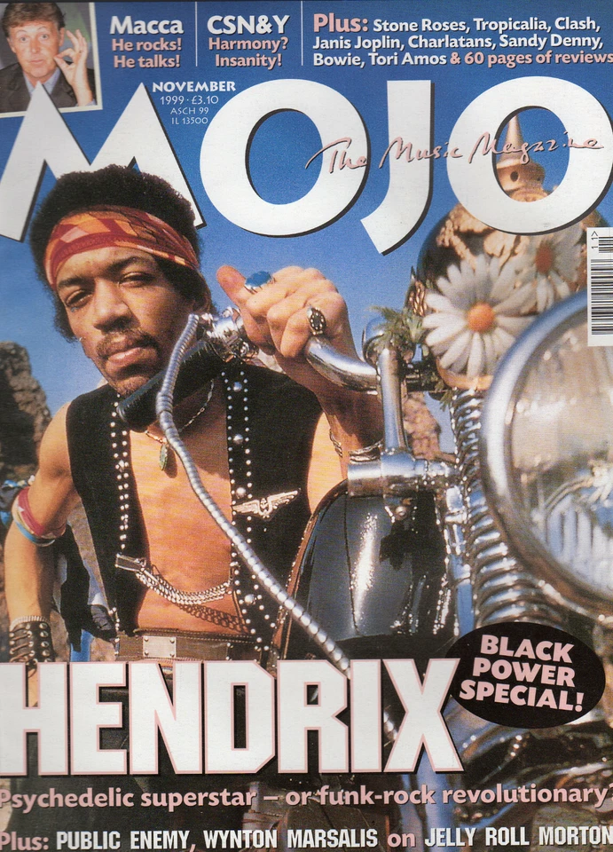 Mojo #72 November 1999 - Jimi Hendrix, CSN&Y, Public Enemy, Blaxploitation - Image 1 of 1