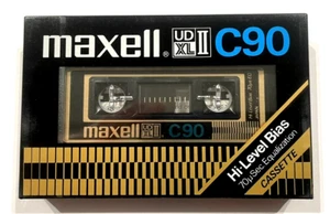 MAXELL UD XL II 90 audio cassette blank tape sealed Made in Japan Type II v2 - Picture 1 of 2