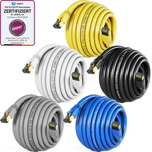 Cat8 CAT 8.1 Patchkabel Netzwerkkabel Kabel S/FTP Halogenfrei LSZH RJ45 LAN PIMF - Afbeelding 1 van 60