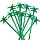 Luau GREEN PALM TREE COCKTAIL STIRRERS Tiki Bar Drink Stirs Swizzle Sticks-10pcs