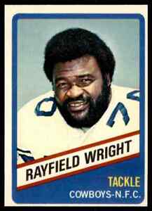 1976 Wonder Bread #8 Rayfield Wright HOF RARE ODD Dallas Cowboys 