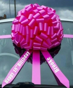 BIG CAR BOW, Mega Giant Extra Large Bow for Cars, Birthday Presents, Gifts - Picture 1 of 10