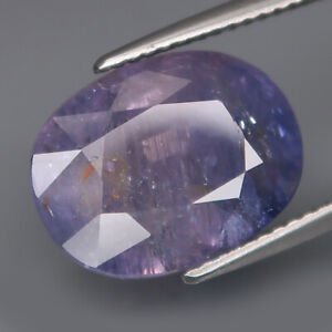 10.74Ct.RARE COLOR! Natural BIG Purple Blue UNHEATED Sapphire Good Luster