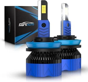 Marsauto H11 Bulbs Cool White Bright Lo Beam Light Bulb for Fog or Powersports - Foto 1 di 7