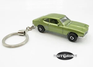 1970 '70 Ford Capri Green Car Rare Novelty Keychain 1:64 Diecast - Picture 1 of 4