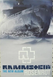 Rammstein 2005 Rosenrot Cover promotional poster Flawless New Old Stock - Picture 1 of 1
