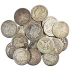 Lot of 8 Random Morgan / Peace Dollars Circulated Low Grade 90% Silver