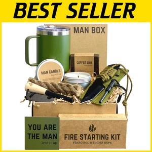 Coole Campingausrüstung Geschenkbox für Männer - perfekt für Geburtstage, Väter & Brüder - Bild 1 von 11