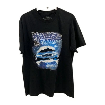 Camiseta Regreso al Futuro Universal Studios Delorean OUTATIME Coche Negra L #60 Foto 1 de 4