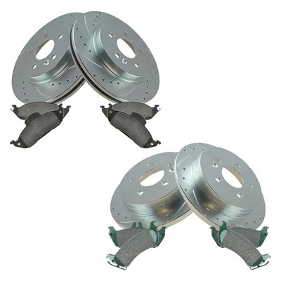 For Mercedes-Benz ML350 03-05 TRQ Performance Ceramic Front & Rear Brake Kit Foto 1 de 4