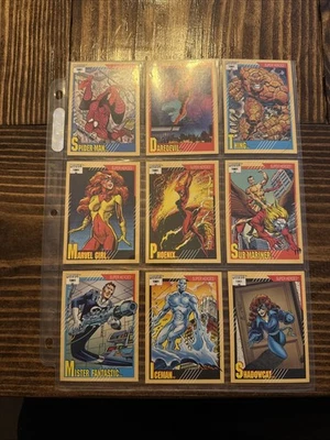 1991 Marvel Universe Serie 2 Cartas Coleccionables JUEGO BASE COMPLETO, #1-162 Impel Foto 1 de 4