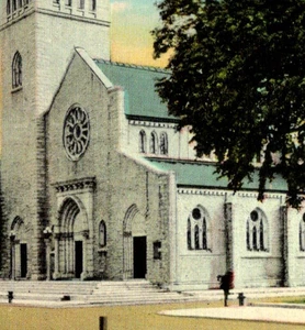 Alte Postkarte weißer Rand Erste Kirche Christus Wissenschaftler New Hampshire NH - Bild 1 von 3
