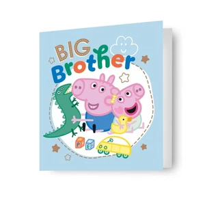 Big Brother Birthday Card, Peppa Pig, 7x6 inch, Official Product FSC Accredited - Picture 1 of 4