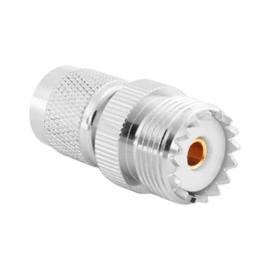 2X(TNC-Stecker auf PL259 UHF-Adapterbuchse, Silber V1S8)3876 - Zdjęcie 1 z 7
