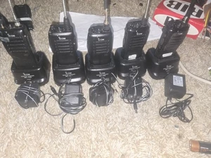 Icom Handheld Radios with Chargers Set of 5 IC-F11S - Picture 1 of 4