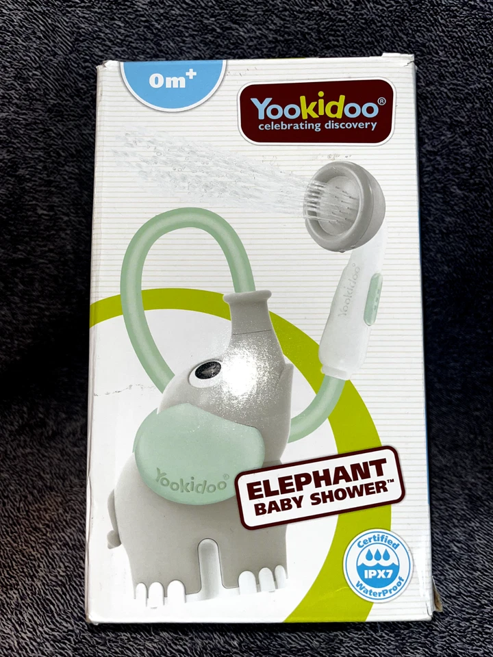 Yookkido Elefante Cabezal de Ducha - Azul y Gris  Foto 1 de 1