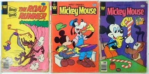 Whitman Lot 3 #Beep Beep Road Runner 75, Mickey Mouse 207, 189 1978 Comics - Picture 1 of 1
