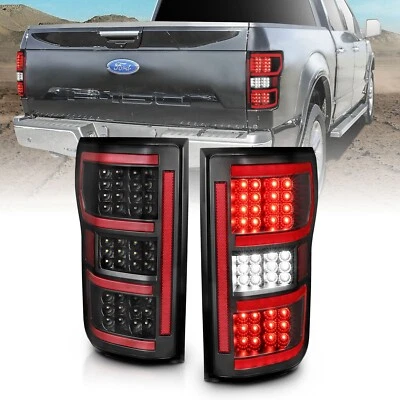 Anzo 311314 Black Full LED Sequential Tail Lights For 2018-2020 Ford F150 XL XLT - Image 1 of 4