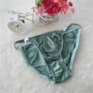 2 Pairs Women's 100% Silk Bikinis Satin Panties Underwear Comfortable Intimates - Picture 1 of 21