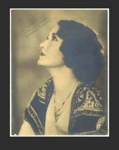 Tragic Silent Vamp Actress DOROTHY SEBASTIAN Oversize Signed Photo- ULTRA-RARE