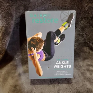 Gaiam Restore 5 Pfund Paar Knöchelgewichte bequeme Passform grau & limette - Bild 1 von 8