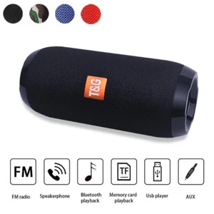 T&G TG117 Bluetooth Altoparlante radio portatile USB/TF/FM impermeabile wireless NERO - Foto 1 di 11