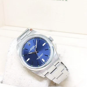 Rolex 39mm Oyster Perpetual Blue Dial REF: 114300 (2019) - Picture 1 of 5
