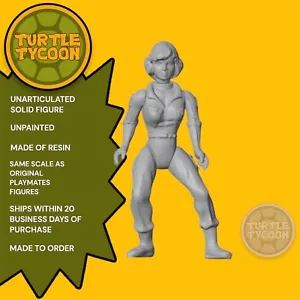 APRILE ONEIL TMNT 1991 Playmates figurina non dipinta PERSONALIZZATA non dipinta *LEGGI - Foto 1 di 2