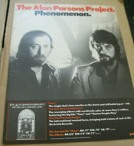 The Alan Parsons Project 1981 Ad- Phenomenon/Time  Arista