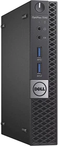 Dell OptiPlex 7040 Micro - Core i5-6500T 2.5GHz, 256GB SSD, 16GB RAM, Win 10 pro - Picture 1 of 4