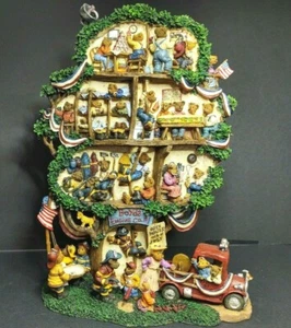 New Rare Boyd's Bear Danbury Mint Firehouse Figurine w/COA 210876 - Picture 1 of 9