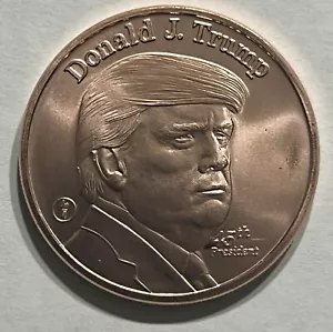 Donald Trump 1 oz moneta rotonda rame puro edizione limitata Trump MAGA 45° - 47° - Foto 1 di 5