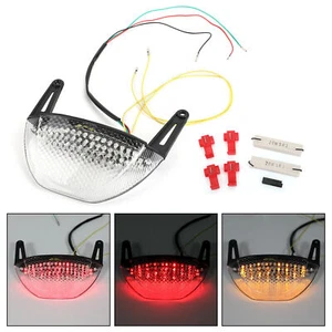 Motorcycle Rear Brake Turn Signals Taillight for Honda CBR 600RR 07-12 Clear E2 - Picture 1 of 11