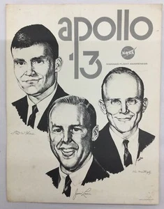 NASA - Apollo 13 Crew Poster 8 1/2” X 11”, Black & White Headshot - Bild 1 von 5