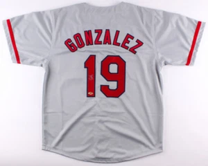 Juan Gonzalez Signed Texas Rangers Gray Jersey (MAB Hologram) MVP 1996 & 1998  - Picture 1 of 5