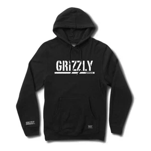 FELPA CON CAPPUCCIO GRIZZLY BIANCO E NERO TIMBRO OG taglia L - NUOVA MAI INDOSSATA - Foto 1 di 5