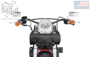 Harley Dyna Softail Sportster Tool Fork Bolso de cuero - MT02 BAD & G CustomS - Imagen 1 de 11