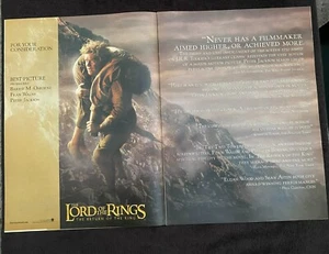 LORD OF THE RINGS RETURN OF THE KING Oscar ad Sam carrying Frodo, SCHOOL OF ROCK - Picture 1 of 2