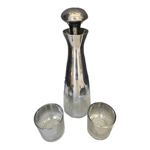 VINTAGE KARAFFE & ZWEI (2) MID CENTURY MODERN GLASBECHER * - Bild 1 von 14