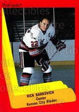 1990-91 ProCards AHL IHL #588 Rick Barkovich