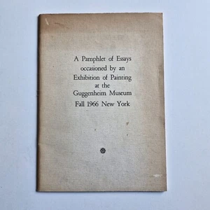 A Pamphlet of Essays Occasioned by an Exhibition of Painting at the Guggenheim - Picture 1 of 2
