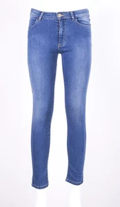 MARKUP DONNA JEANS SUPER SLIM STRETCH BLU CHIARO LEGGERMENTE SFUMATO - Foto 1 di 4