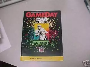 1984 NFL NFC CHAMPIONSHIP PROGRAM Bears / 49ers - Bild 1 von 1