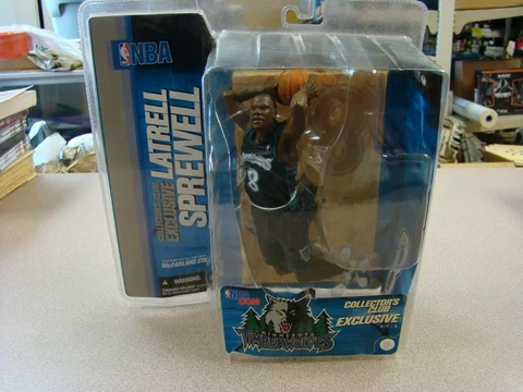 McFarlane Latrell Sprewell COLLECTORS CLUB Minnesota Timberwolves 2004 Cover
