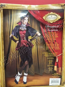 InCharacter Halloween Steampunk Vampiress Lady Sexy Victorian Costume Medium - Picture 1 of 2
