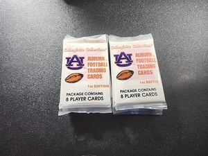 10 Collegiate Collection 1989 Auburn Football Trading Card Packs  - Picture 1 of 2