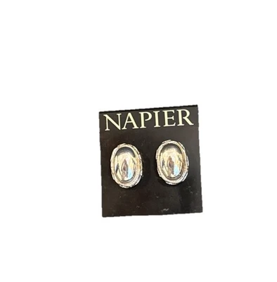 Pendientes Napier Vintage Plata Cromo Níquel Seguro N13 Poste Foto 1 de 3